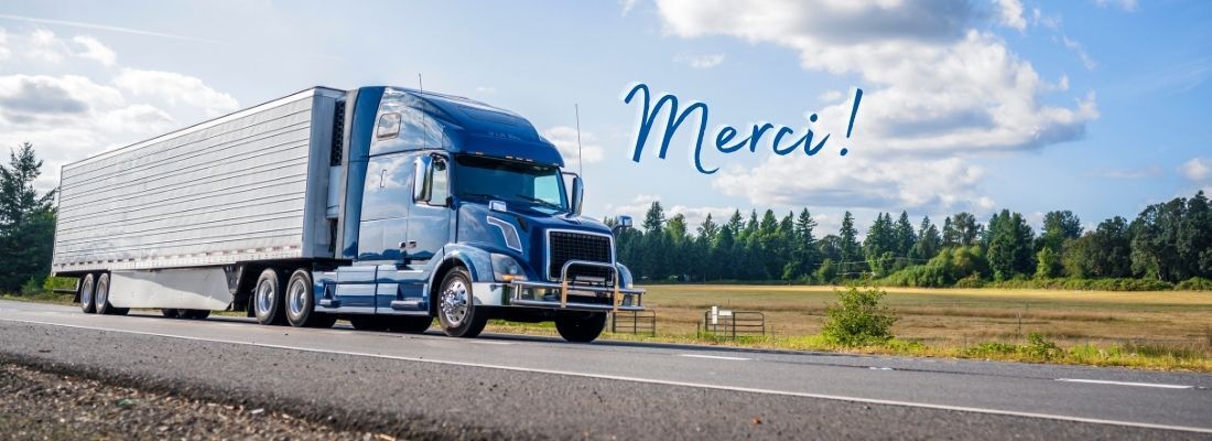 Thank you drivers-FR Merci semaine nationale du camionnage